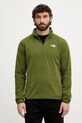 The North Face суичър мъжки от полар зелен NF0A8D0QBRI1