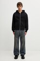 Our Legacy Rascal Men's cotton zip-up hoodie M2266RW black