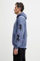 by Parra Non grand cafe bluza z kapturem męska z bawełną 55231 niebieski SS26