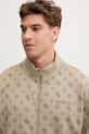 Guess rozepínací mikina pánská OVIDIO béžová Z6GQ07.K2849