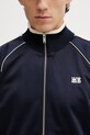 Wales Bonner Motion Track dukserica s pamukom za muškarce mornarsko plava MS26JE06.JE10.503