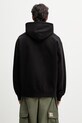 Odzież Carhartt WIP Hooded World Tour Sweat bluza oversize męska z bawełny I036156.89XX czarny