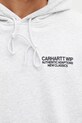 Carhartt WIP Hooded Sean Hamilton Sweat bluza z kapturem bawełniana męska szary I036374.482XX