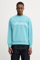 No Problemo bluza bawełniana męska turkusowy NP2000205