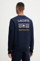 Lacoste mikina pánska bavlnená tmavomodrá SH0372