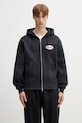 Gramicci OVAL PATCH ZIP HOODED SWEATSHIRT bawełniany męski czarny G6SU.J120.