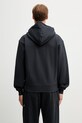 Odzież Gramicci OVAL PATCH ZIP HOODED SWEATSHIRT bawełniany męski G6SU.J120. czarny