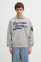 Human Made bluza bawełniana męska szary HM31CS005