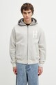 Odzież Human Made bluza rozpinana z kapturem bawełniana męska HM31CS018 szary