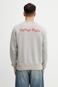 Oblečenie Human Made mikina bavlnená pánska HM31CS023 sivá