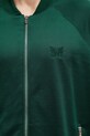 Needles hanorac cu fermoar cu bumbac bărbătesc verde SX420