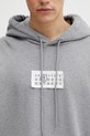 MM6 Maison Margiela кофта з капюшоном чоловіча бавовняна сірий SH2GU0034.S25337