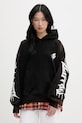 Odzież Barrow bluza z kapturem damska bawełniana S6BWUAHS021 czarny