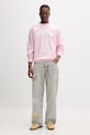 Barrow bluza bawełniana S6BWUASW020 różowy SS26