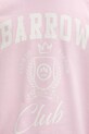 Barrow bluza bawełniana S6BWUASW020 różowy