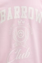 Barrow bluza bawełniana S6BWUASW020 różowy