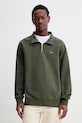 Levi's hanorac de bumbac LSE_ORIGINAL HM 1/4 ZIP verde 001B9