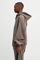 Rick Owens DRKSHDW Mountain Hun bluza rozpinana z kapturem bawełniana męska DU01F4278.RIGP brązowy SS26