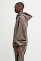 Rick Owens DRKSHDW Mountain Hun bluza rozpinana z kapturem bawełniana męska DU01F4278.RIGP brązowy SS26