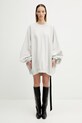Rick Owens DRKSHDW Hun bluza bawełniana damska szary DS01F4242.FP