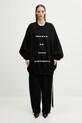 Rick Owens DRKSHDW Hun bluza bawełniana damska DS01F4242.RIGP7P czarny