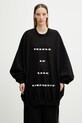 Rick Owens DRKSHDW Hun bluza bawełniana damska czarny DS01F4242.RIGP7P