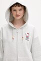Converse bluza rozpinana bawełniana x HELLO KITTY szary CVM5H504