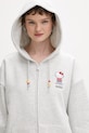 Converse bluza rozpinana bawełniana x HELLO KITTY szary CVM5H504