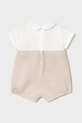 Mayoral Newborn ромпер для младенцев с добавлением льна 1604.1J.Newborn.PPY2 бежевый SS26