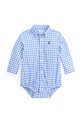Polo Ralph Lauren body bawełniane niemowlęce niebieski 320B14080001
