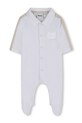 BOSS rampers niemowlęcy bawełniany biały J53041