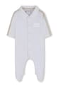 BOSS rampers niemowlęcy bawełniany biały J53041