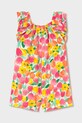 Mayoral rampers bawełniany niemowlęcy 1829.4M.Baby.PPY2 różowy SS26