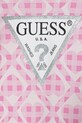 Dziewczynka Guess pajacyk niemowlęcy bawełniany S6RG00.KA6W4.PPY2 różowy