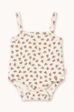 Tinycottons body niemowlęce TINY ROSES RIB SLEEVELESS BODY biały SS26.102