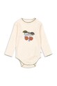 Bombažen body za dojenčka Konges Sløjd MINNIE BODY GOTS Izdelek za dojenčke bež KS105002.PPY2