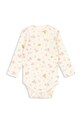Konges Sløjd body bawełniane niemowlęce MINNIE BODY GOTS Produkt niemowlęcy beżowy KS105002.PPY2