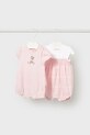 Mayoral Newborn rampers niemowlęcy 2-pack 2-pack różowy 1705.2D.Newborn.PPY2