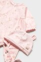 Dziewczynka Mayoral Newborn śpioszki niemowlęce 1706.2F.Newborn.PPY2 różowy