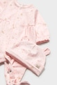 Dziewczynka Mayoral Newborn śpioszki niemowlęce 1706.2F.Newborn.PPY2 różowy