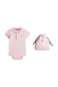 Tommy Hilfiger body dziecięce bawełniane różowy KN0KN02372.G.PPY2