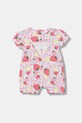 Guess rampers niemowlęcy bawełniany z elastanem różowy S6GG01.K6YW4.PPY2.M