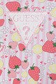 Dziewczynka Guess rampers niemowlęcy bawełniany z elastanem S6GG01.K6YW4.PPY2.M różowy