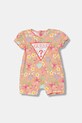 Guess rampers niemowlęcy bawełniany z elastanem pomarańczowy S6GG01.K6YW4.PPY2.M