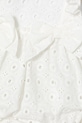 Dziewczynka Jamiks rampers niemowlęcy bawełniany NUBBI NUBBI.Ramper.JLI025.G biały