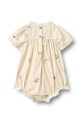 Wheat rampers bawełniany niemowlęcy 4975.235.GOTS beżowy SS26