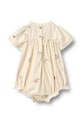 Wheat rampers bawełniany niemowlęcy 4975.235.GOTS beżowy SS26