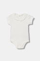 United Colors of Benetton body dziecięce bawełniane z elastanem biały 3F1EAB00V.W.Stagionale