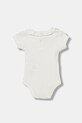 United Colors of Benetton body dziecięce bawełniane z elastanem 3F1EAB00V.W.Stagionale biały SS26