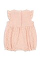 Konges Sløjd romper za dojenčke bombažen ELLIE FRILL ROMPER GOTS KS105345.PPY2 roza SS26